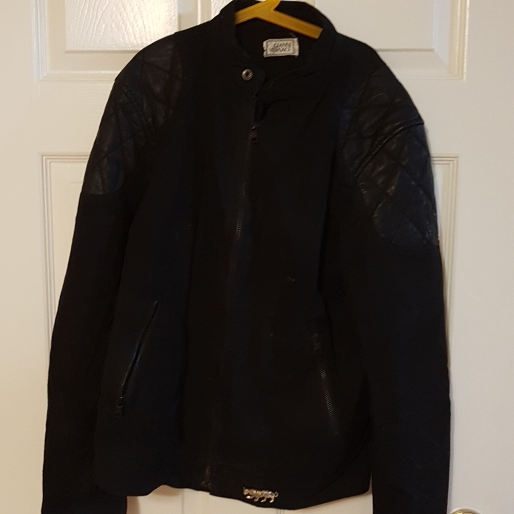 VERSACE LEATHER JACKET medium size M